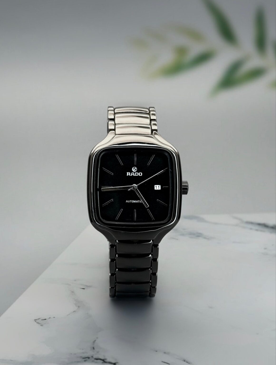 Rado True Square Automatic Black Dial  Watch For Men's