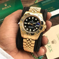 Rol-ex GMT-Master II Black Dial Automatic Watch For Men's