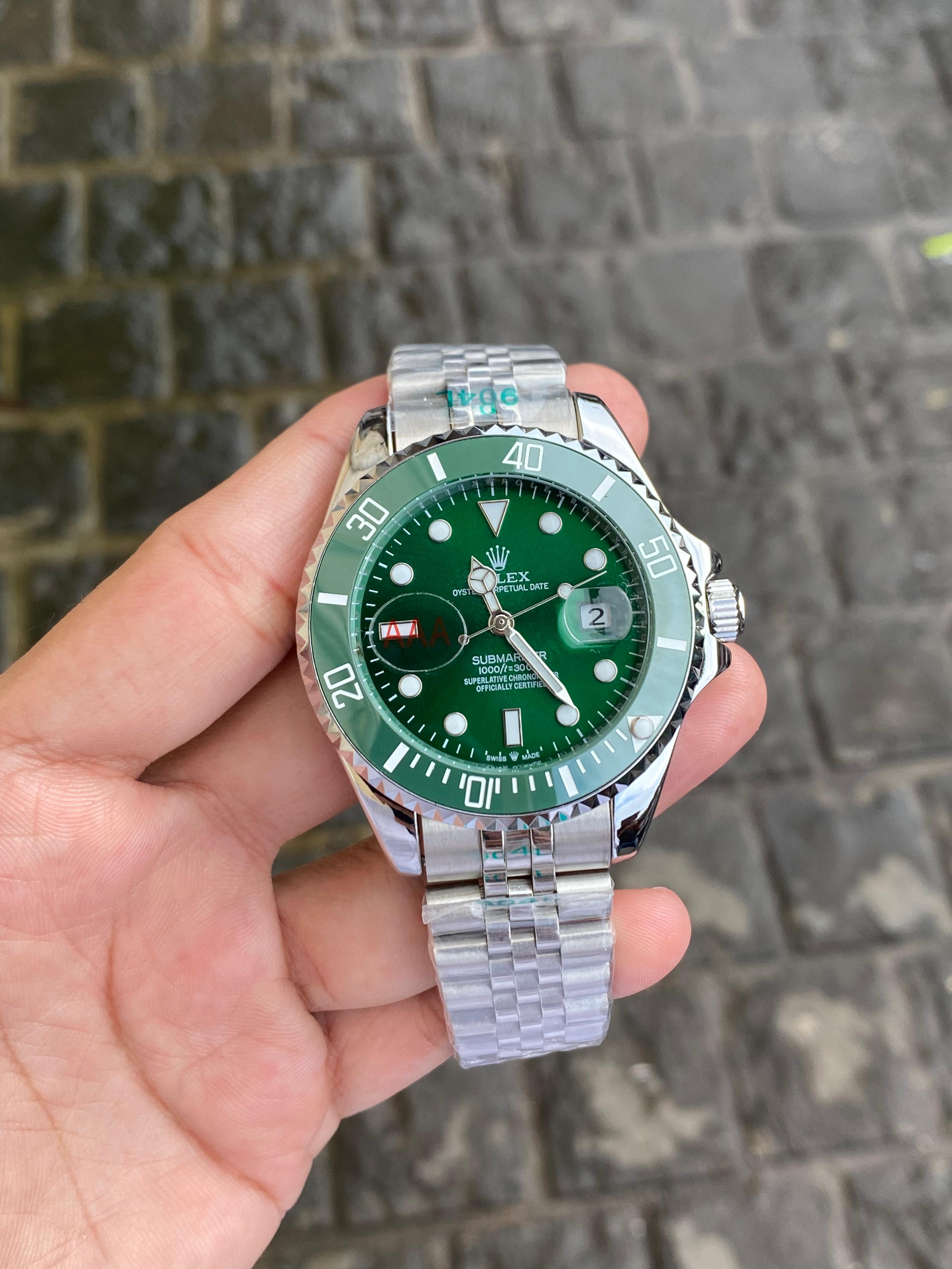 Rol-ex Sub-marine Automatic Green Dial Men's Watch
