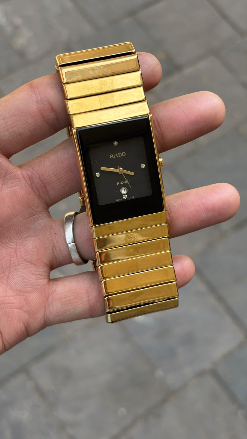 Rado Jubile Black Dial Mens Watch