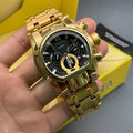Invicta Classic Black Gold Mens Watch