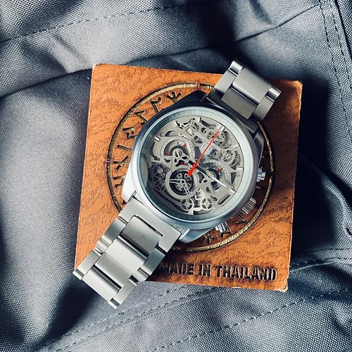 Tag He-uer Auto Grand Carrera Gray Dial Metal Belt Men's Watch