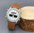 Fossil Stylish White Dial Chronograph Leather Belt Timening Analog Men's Watch