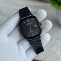 Casio Vintage Full Black Dial Quartz Watch For Unisex
